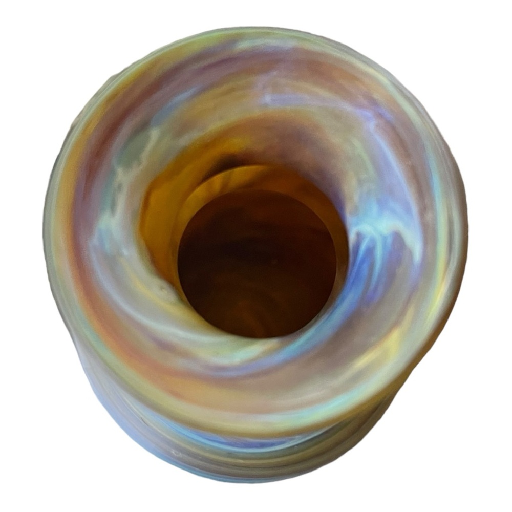 Hand Blown Phoenician Ancient Beauty Glass Bud Vase by Ten Thousand Villages - Picture 8 of 9